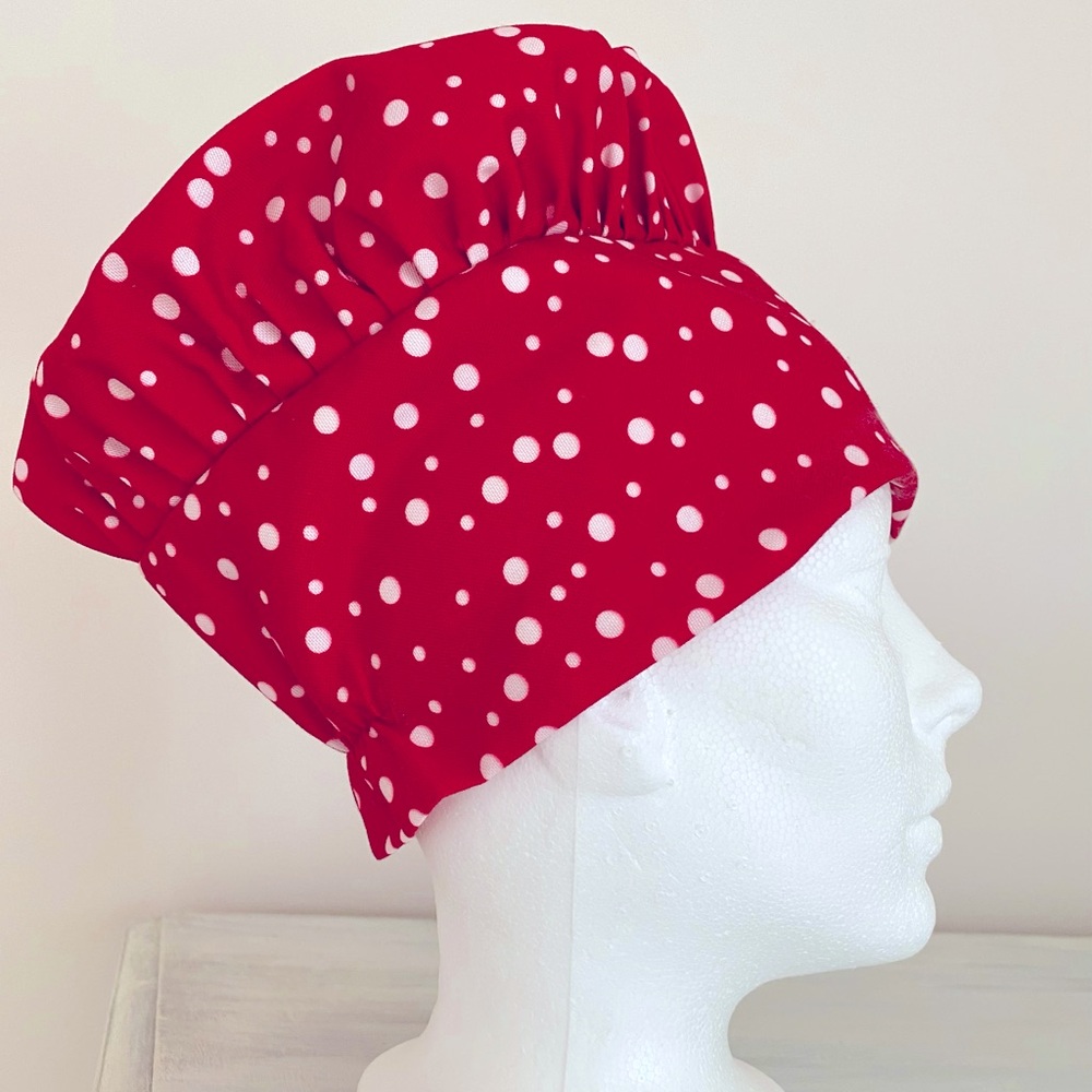 IKEA chef hat kids polka dot red